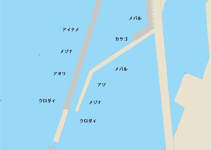 脇川港ポイント図