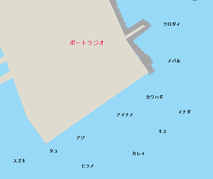 鹿島港ポートラジオポイント図