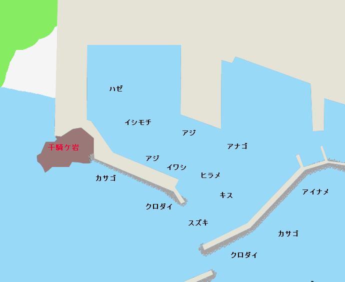 外川港ポイント図