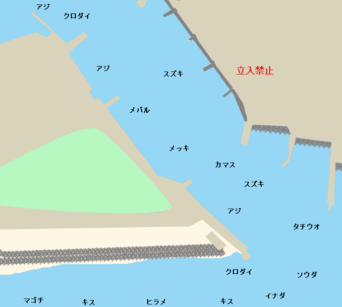 田子の浦港ポイント図