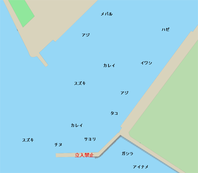 赤穂港ポイント図