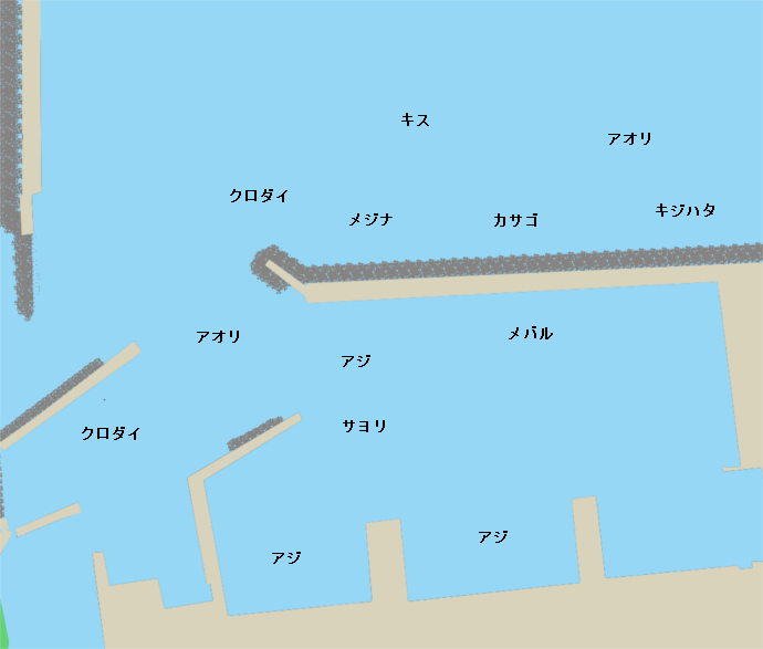 橋立漁港ポイント図