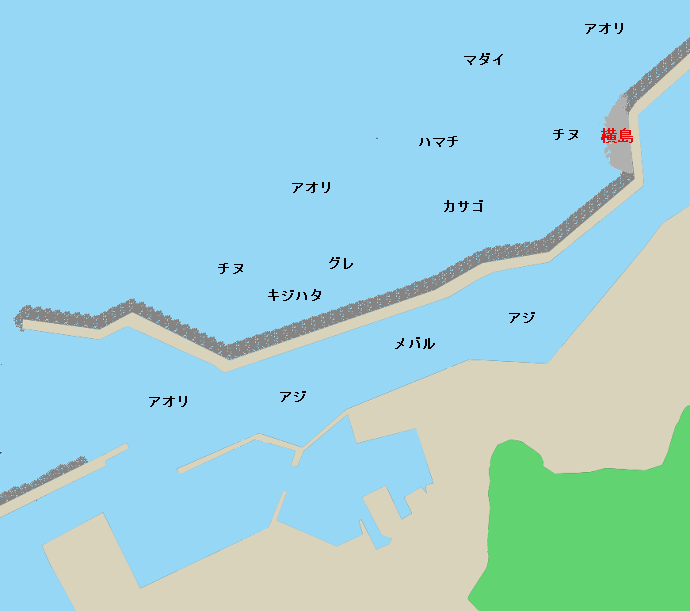 小樟漁港ポイント図