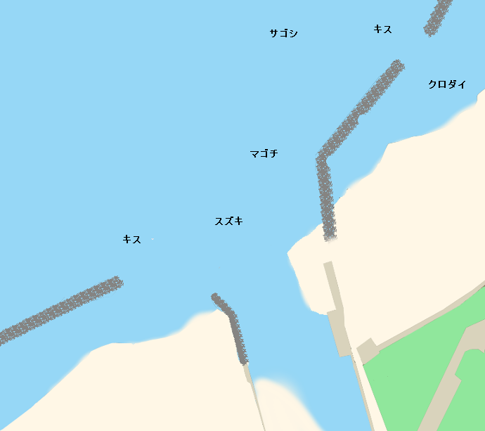 耳川河口ポイント図
