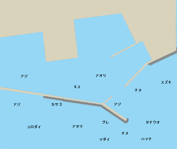 境漁港ポイント図