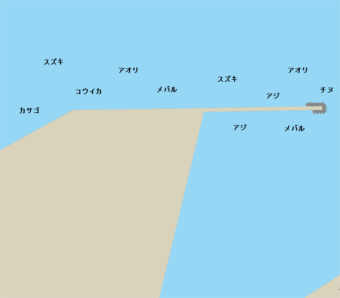 高浜港ポイント図