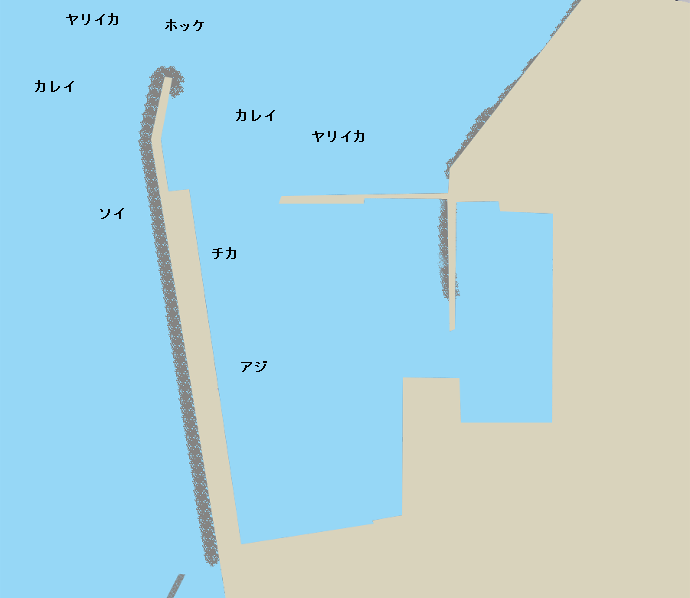 函館漁港ポイント図