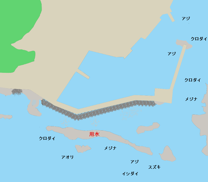 太海港ポイント図