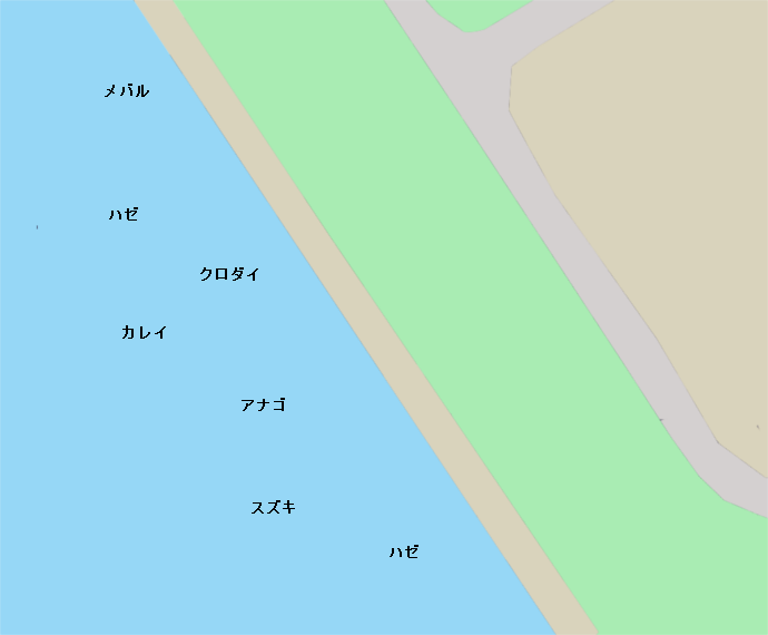 青海埠頭公園ポイント図