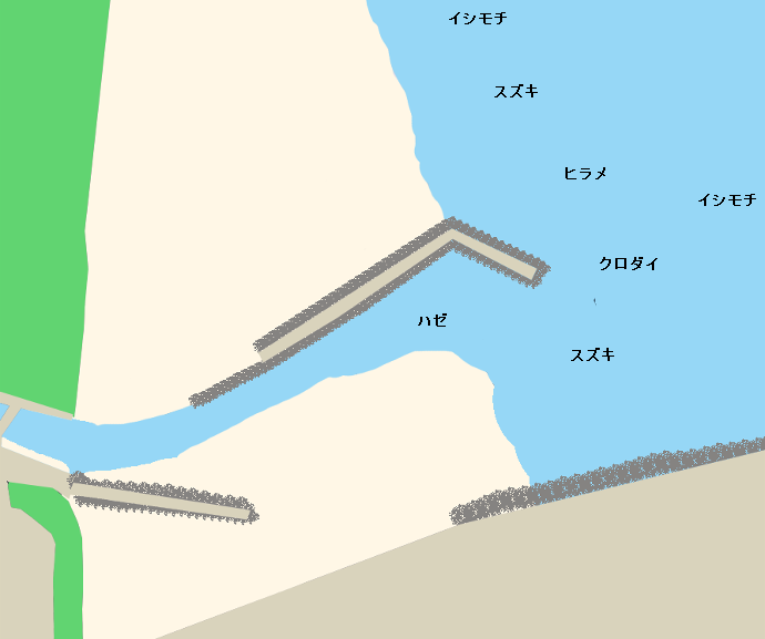 新川河口ポイント図