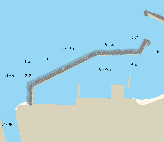 赤野漁港ポイント図