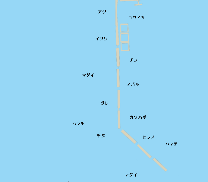 シーロード八幡浜ポイント図