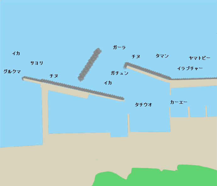 海野漁港ポイント図