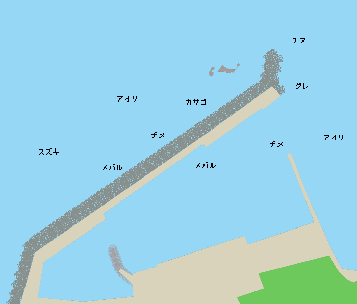 小田漁港ポイント図