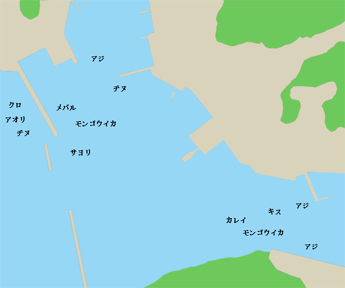 高串漁港ポイント図