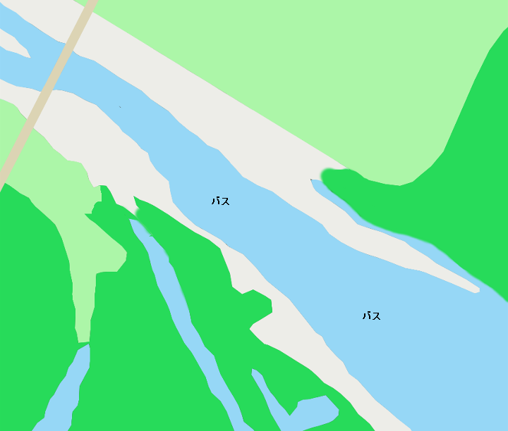 安曇川河口のポイント