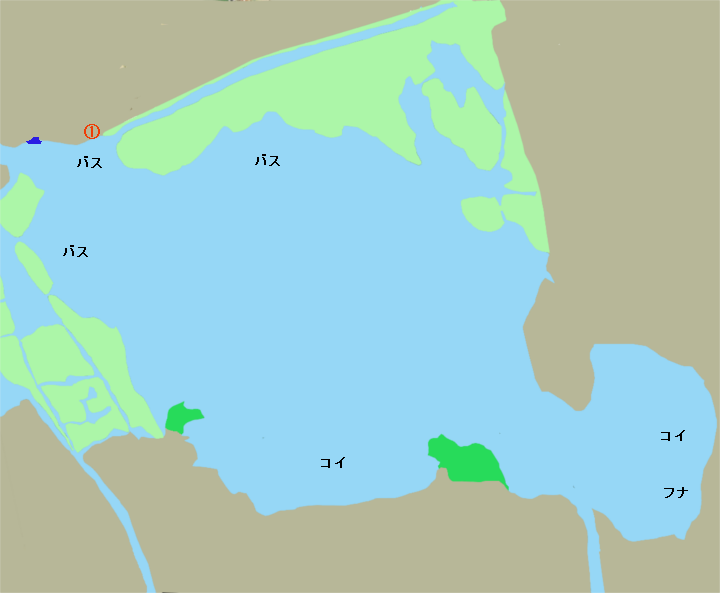 西の湖ポイント図