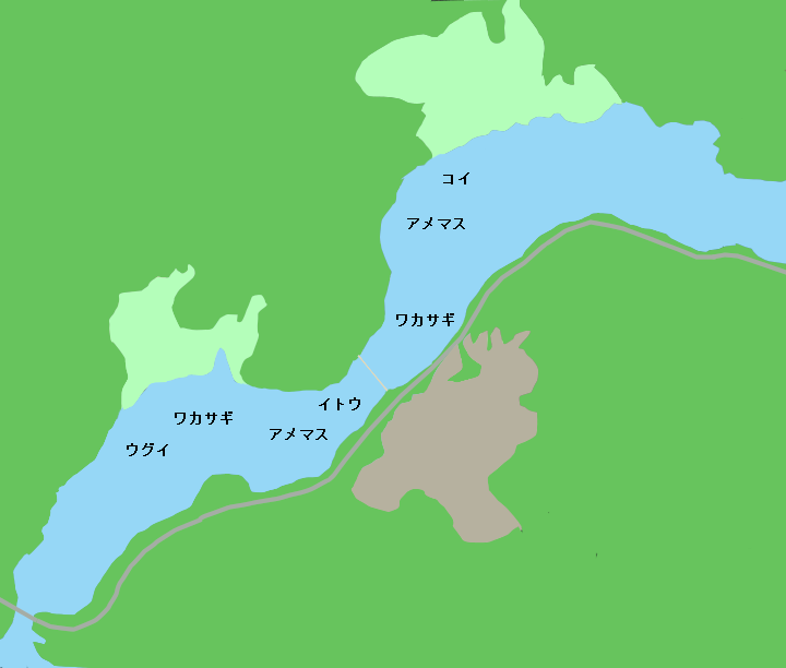 かなやま湖ポイント図