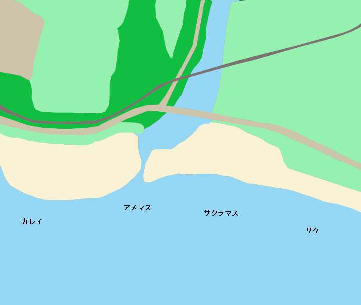 三石川河口のポイント