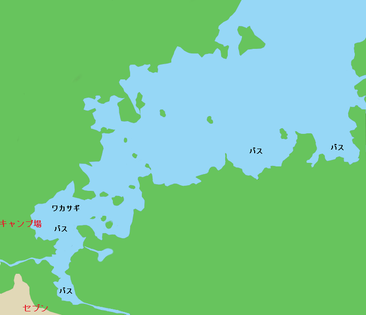 小野川湖ポイント図