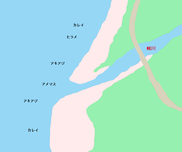 幌川河口のポイント