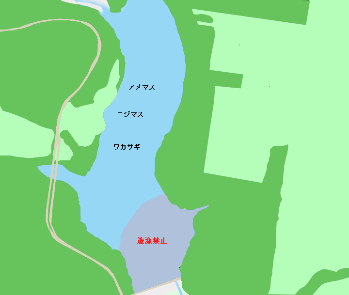 サホロ湖ポイント図