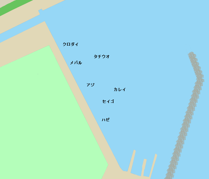 杉田臨海緑地公園ポイント図