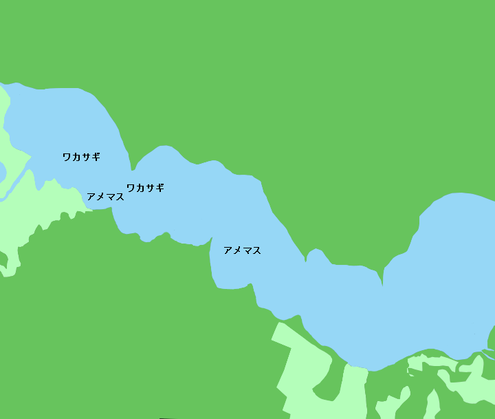塘路湖ポイント図