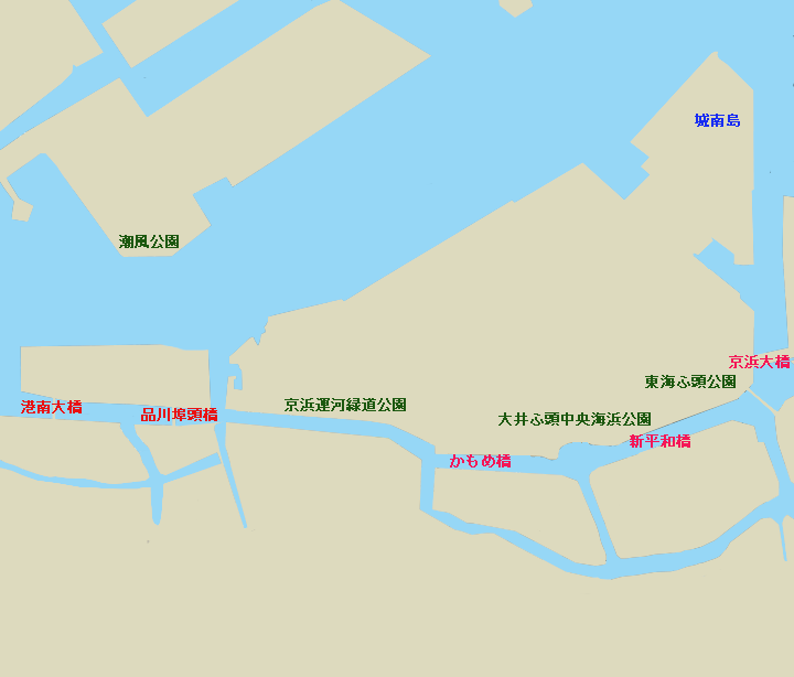 京浜運河全体図
