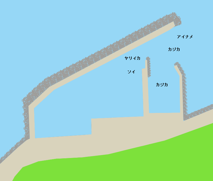 恵山漁港ポイント図