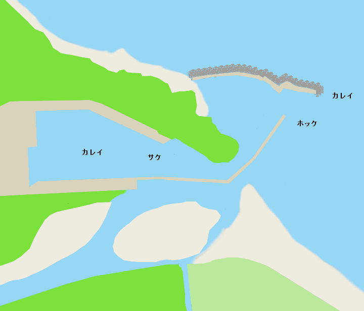 石崎漁港ポイント図
