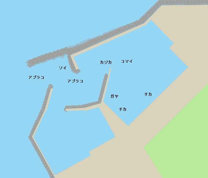 桂恋漁港ポイント図