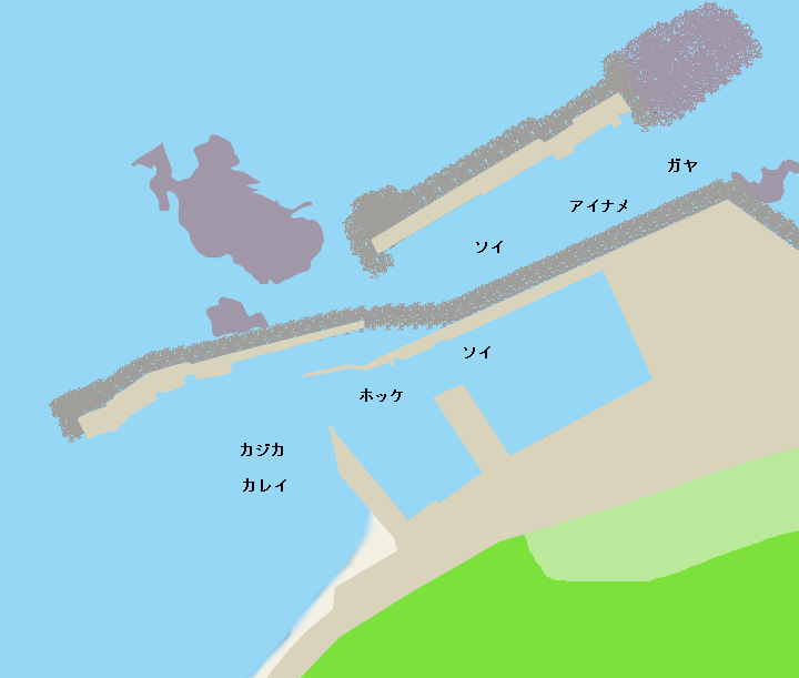 川白漁港ポイント図