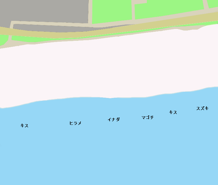 白須賀海岸ポイント図