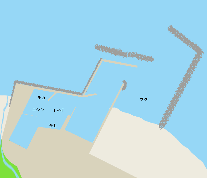 大樹漁港ポイント図