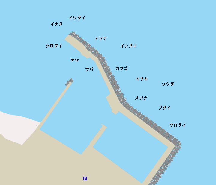伊浜港ポイント図