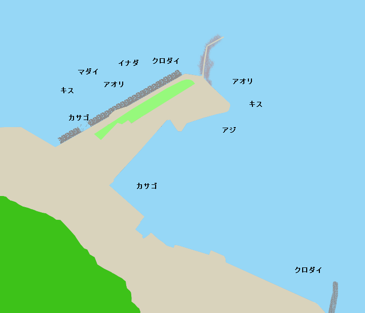 口野港ポイント図