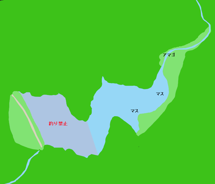 松川湖ポイント図