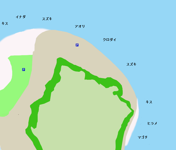 御前崎海岸ポイント図
