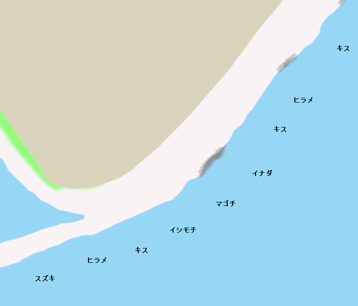 大浜海岸ポイント図
