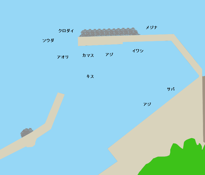 大瀬港ポイント図