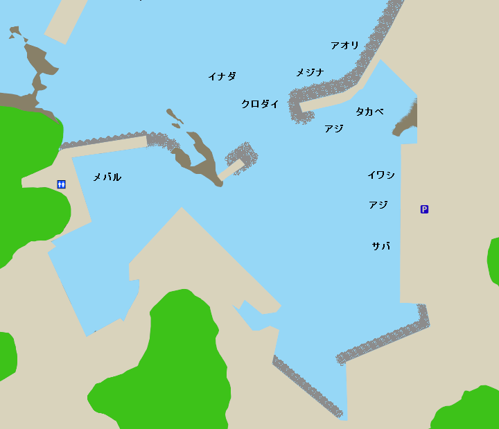 須崎港ポイント図