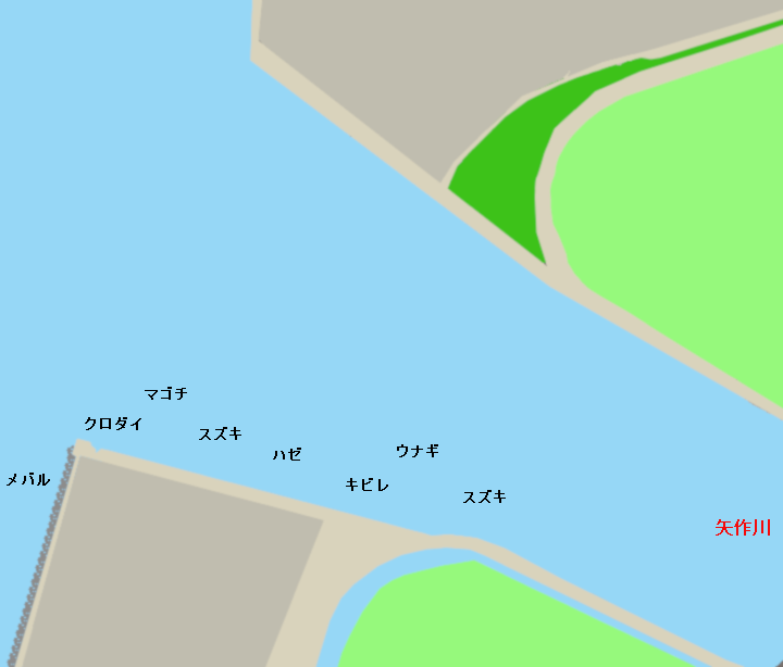 矢作川河口ポイント図