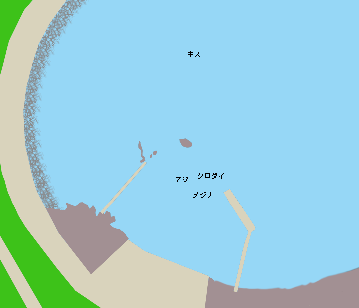 天面港ポイント図