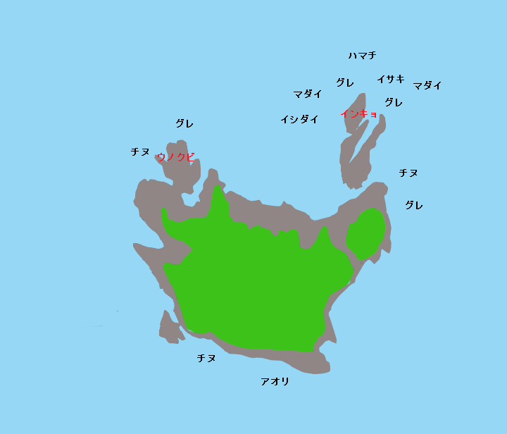 蟻島ポイント図