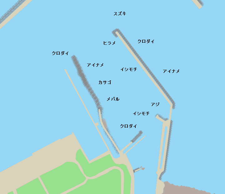 黒生港ポイント図