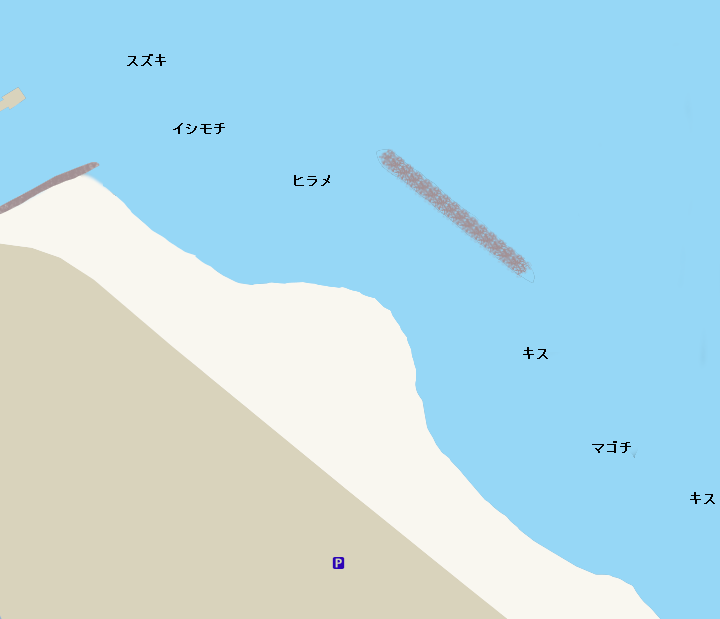 前原海岸ポイント図