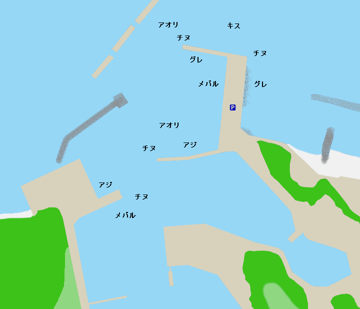 安乗漁港ポイント図