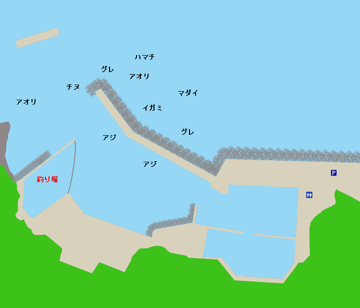 樫野港ポイント図