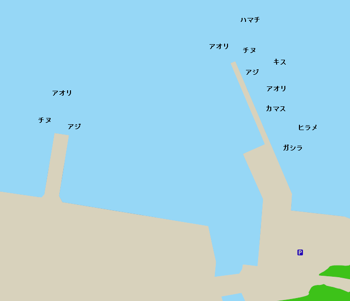 三木浦漁港ポイント図